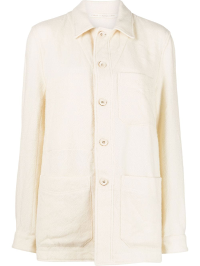 Forme D'expression The Work Multi-pocket Overshirt In Neutrals