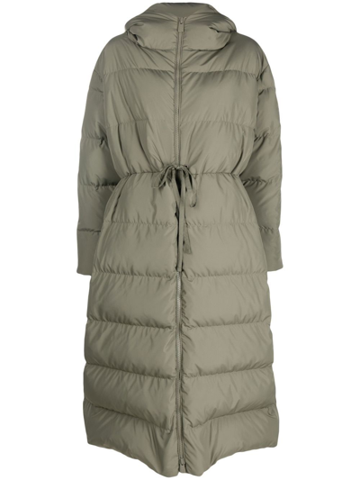 Bacon Cloud Giant Hooded Padded Coat In Green