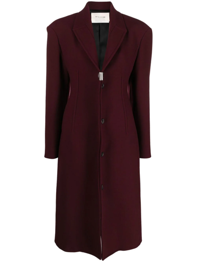Alyx Single-breasted Button-fastening Coat In Rot