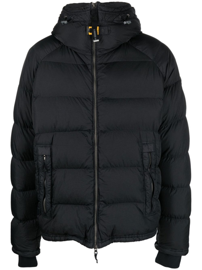 Parajumpers Zip-up Padded Down Jacket In Black