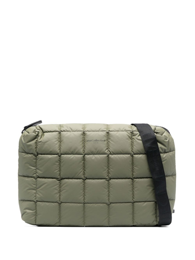 Veecollective Porter Quilted Shoulder Bag In Grün