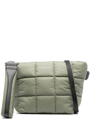 Veecollective Porter Quilted Shoulder Bag In Grün