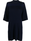 RODEBJER RIBBED KNITTED MIDI DRESS