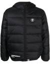 AAPE BY A BATHING APE LOGO-PATCH DOWN JACKET