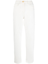 ELISABETTA FRANCHI HIGH-WAISTED STRAIGHT TROUSERS