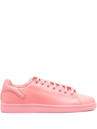 Raf Simons Pink Orion Low-top Leather Sneakers