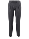 Briglia Trousers In Wool And Cashmere Blend In Grigio Scuro