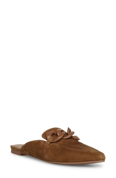 Steve Madden Fleur Pointed Toe Mule In Cognac Suede