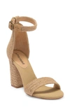 Jeffrey Campbell Rowboat Ankle Strap Sandal In Tan