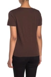 Madewell V-neck Short Sleeve T-shirt In Dark Coffee