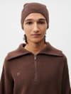 Pangaia Recycled Cashmere Beanie In Chestnut Brown