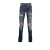 Amiri Blue Mx1 Bandana Skinny Jeans In Blue