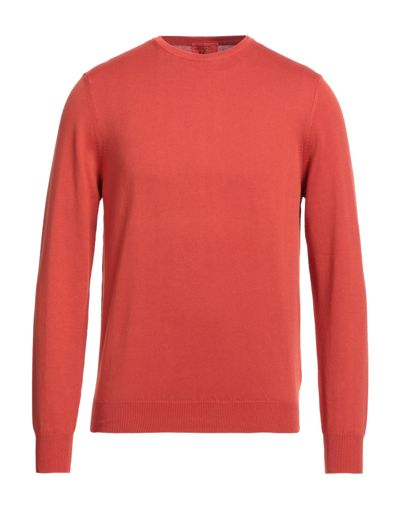 Heritage Sweaters In Tomato Red