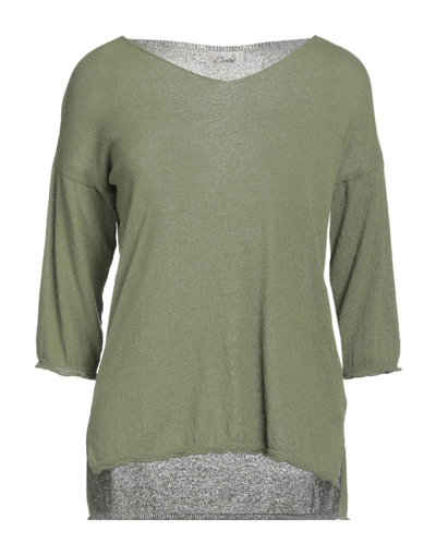 Croche Sweaters In Green