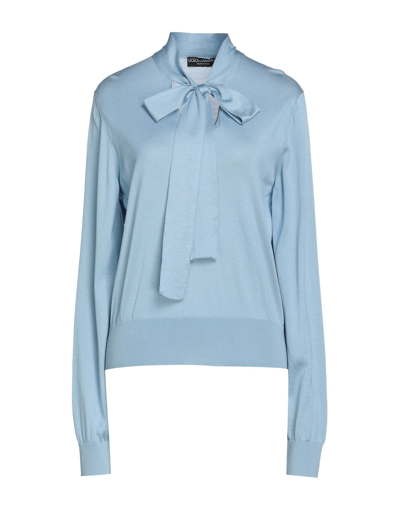Dolce & Gabbana Sweaters In Sky Blue