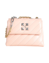 Off-white Woman Cross-body Bag Light Pink Size - Soft Leather