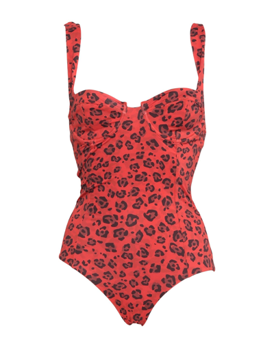 Vacanze Italiane One-piece Swimsuits In Red