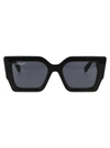 Off-white Silverstone Arrow Square Sunglasses In 1007 Black