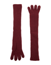 8 By Yoox Gloves In Red