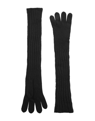 8 By Yoox Gloves In Black