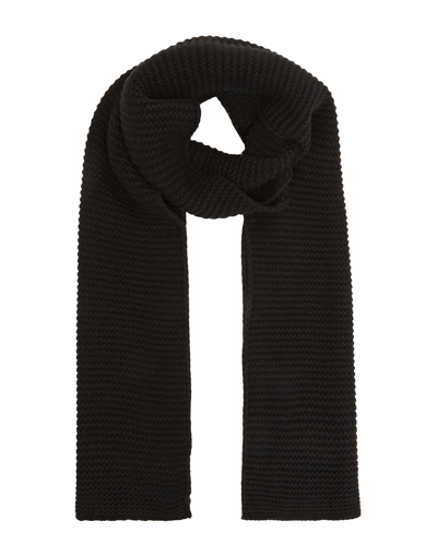 8 By Yoox Chunky Knit Scarf Scarf Black Size - Recycled Wool