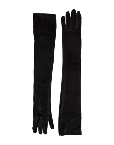 8 By Yoox Gloves In Black