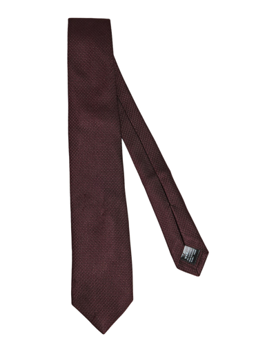 Dunhill Ties & Bow Ties In Maroon