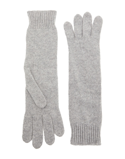 8 By Yoox Gloves In Grey