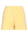 BAUM UND PFERDGARTEN BAUM UND PFERDGARTEN WOMAN SHORTS & BERMUDA SHORTS YELLOW SIZE L COTTON