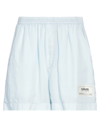 Haikure Woman Shorts & Bermuda Shorts Sky Blue Size Xs Cotton, Tencel