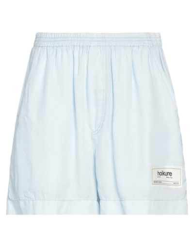 Haikure Woman Shorts & Bermuda Shorts Sky Blue Size Xs Cotton, Tencel In Blue