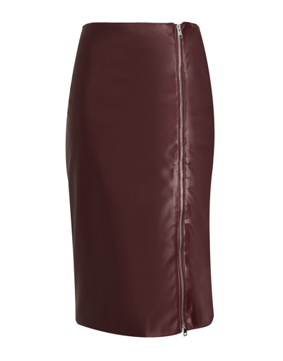 8 By Yoox Midi Skirts In Brown