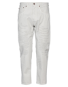 People (+)  Man Pants Light Grey Size 34 Cotton