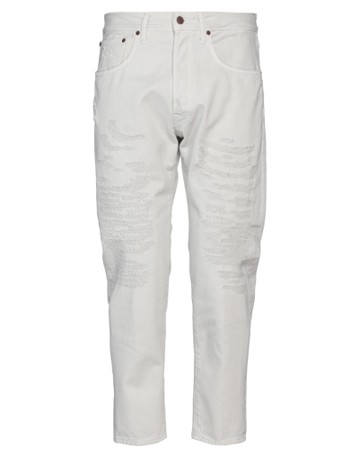 People (+)  Man Pants Light Grey Size 34 Cotton