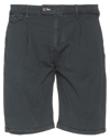 Impure Man Shorts & Bermuda Shorts Steel Grey Size 38 Cotton, Elastane