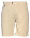 Impure Man Shorts & Bermuda Shorts Beige Size 40 Cotton, Elastane