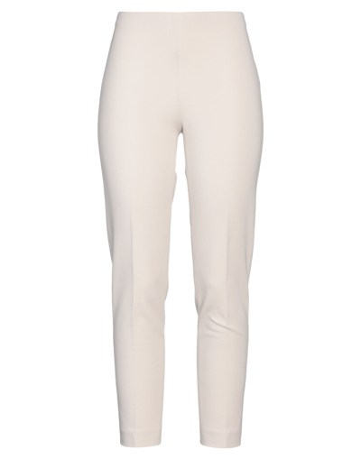LES COPAINS LES COPAINS WOMAN PANTS IVORY SIZE 12 COTTON, POLYAMIDE, ELASTANE 