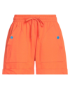 Love Moschino Woman Shorts & Bermuda Shorts Orange Size 6 Cotton