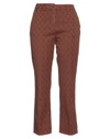 White Sand Pants In Brown