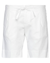 Entre Amis Man Shorts & Bermuda Shorts White Size 35 Cotton, Elastane