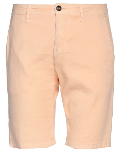 Liu •jo Man Man Shorts & Bermuda Shorts Apricot Size 34 Linen, Viscose, Cotton, Elastane In Orange