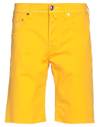 Jacob Cohёn Man Shorts & Bermuda Shorts Yellow Size 31 Cotton, Elastane