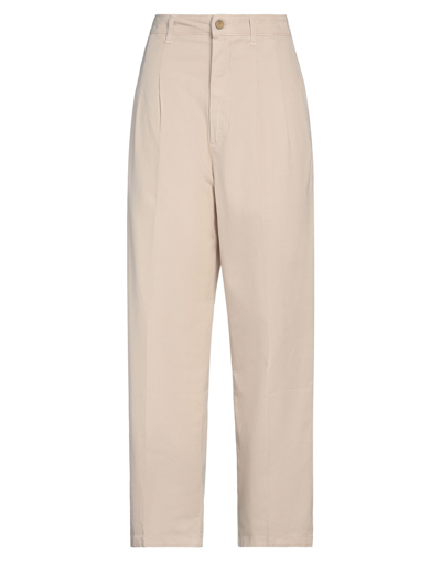 ALYSI ALYSI WOMAN PANTS BEIGE SIZE 28 COTTON