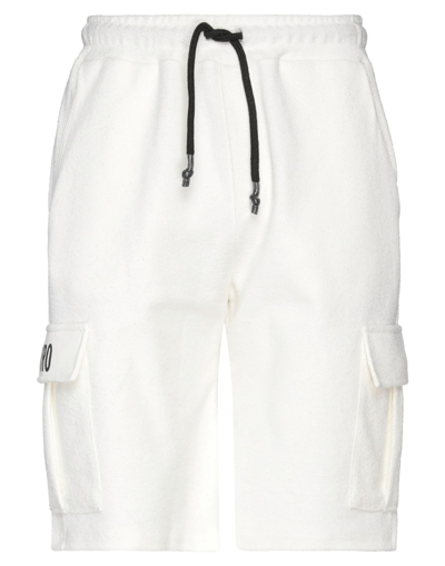 Takeshy Kurosawa Man Shorts & Bermuda Shorts White Size Xxl Cotton