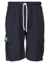 Takeshy Kurosawa Man Shorts & Bermuda Shorts Midnight Blue Size M Cotton