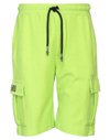 Takeshy Kurosawa Man Shorts & Bermuda Shorts Acid Green Size Xxl Cotton