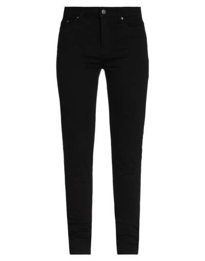 Karl Lagerfeld Woman Jeans Black Size 26 Cotton, Elastomultiester, Elastane