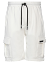 Takeshy Kurosawa Man Shorts & Bermuda Shorts White Size Xl Cotton
