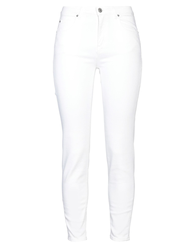 HAIKURE HAIKURE WOMAN JEANS WHITE SIZE 30 COTTON, ELASTOMULTIESTER, ELASTANE