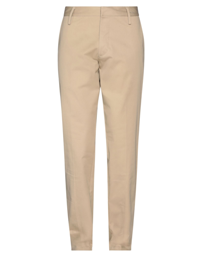 Beaucoup .., Man Pants Beige Size 36 Cotton, Elastane